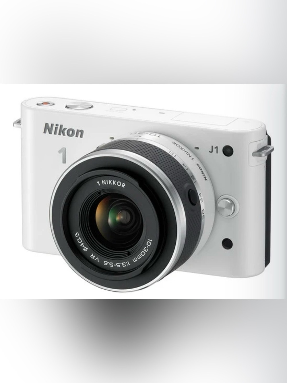 Nikon 1 J1 w/ 10-30mm Zoom Lens (WHITE)